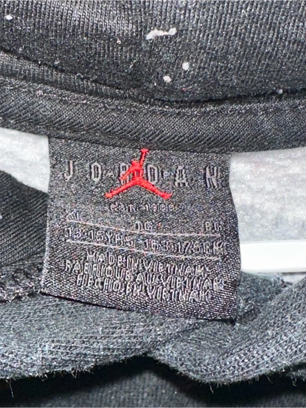 Jordan Black Hoodie with Red Jumpman Logo